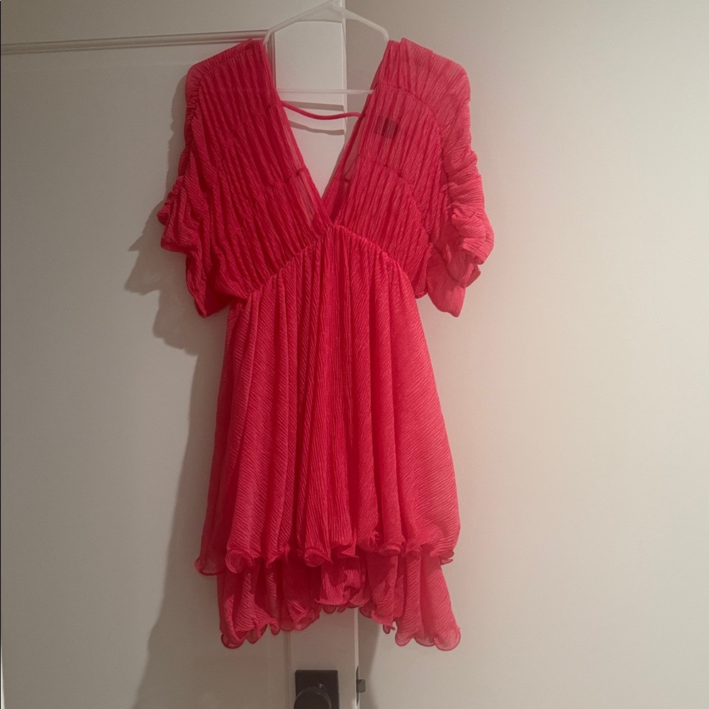 Pink Ruffled Dress - Picture 2 of 2